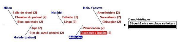 Sécurité du patien: diagramme cause-effet ou Ishikawa