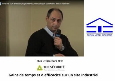 Logiciel pour la Santé et la Sécurité au Travail: Phenix Métal Industrie témoigne