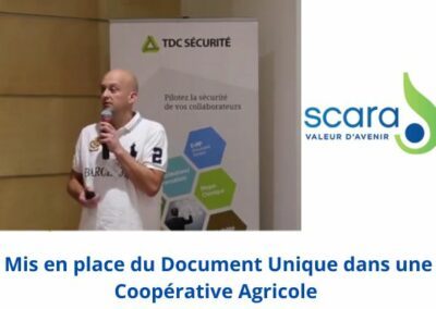 SCARA: Document unique coopérative agricole avec TDC Sécurité