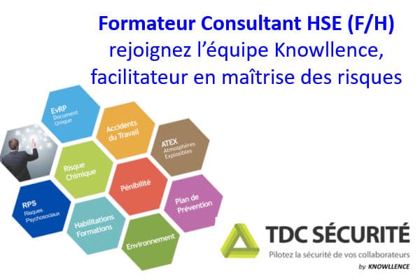 Knowllence recherche 1 formateur Consultant HSE pour TDC Sécurité