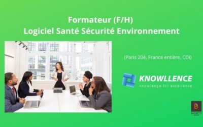 Offre d’emploi Formateur Logiciel Santé Sécurité Environnement (F/H)