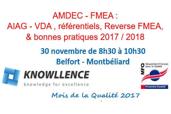 Matinale AMDEC FMEA MFQ 2017