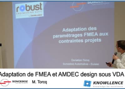 SONCEBOZ utilise le logiciel FMEA et le module VDA (vidéo)