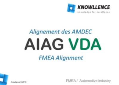 AIAG VDA : Alignement des référentiels AMDEC automobiles