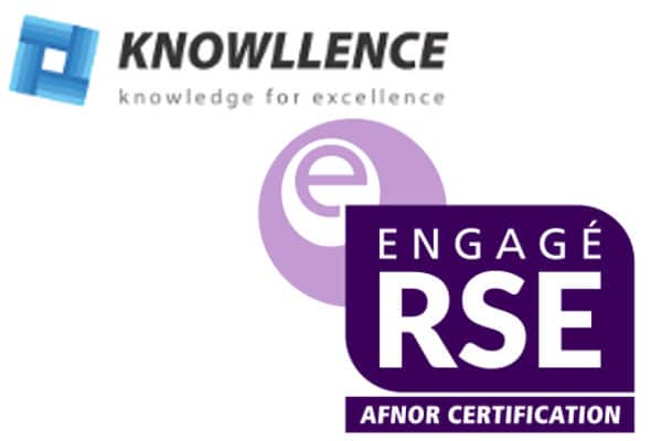 knowllence est e-engagé RSE, label de l'AFNOR