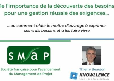 Conférence Management de Projet avec la SMaP