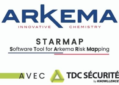 Outil Starmap ARKEMA : déploiement mondial de TDC Sécurité