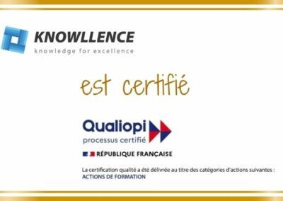 Knowllence est un organisme de formation certifié Qualiopi !