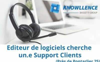 #Emploi : Support Clients Editeur de logiciels (H/F), près Pontarlier