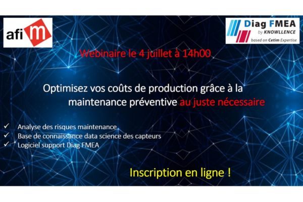 webinaire avec l'afim maintenance au juste nécessaire -diag fmea