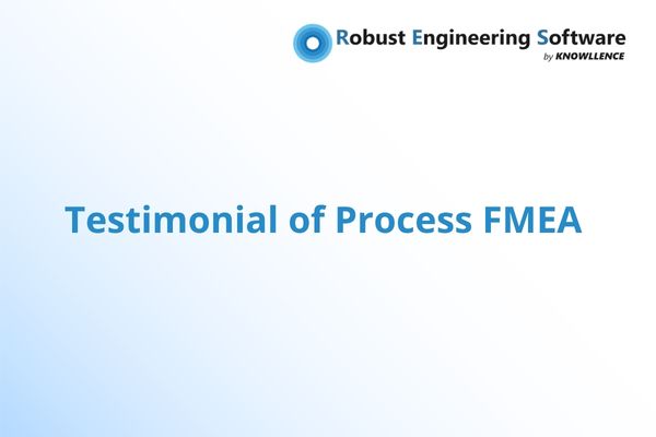 Testimonial of Process FMEA