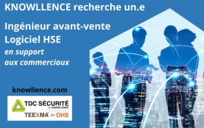 Ingénieur HSE avant-vente Logiciel SST (F/H) en support aux commerciaux