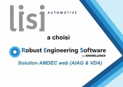 LISI AUTOMOTIVE a choisi notre solution pour les AMDEC selon AIAG &VDA