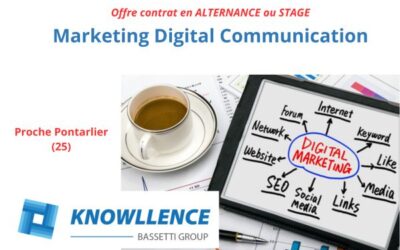 Assistant Marketing Digital Communication (H/F) alternance ou stage