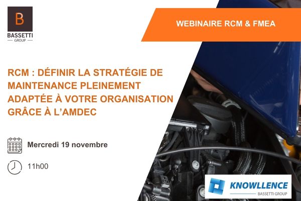 webinaire strategie de maintenance et amdec - rcm
