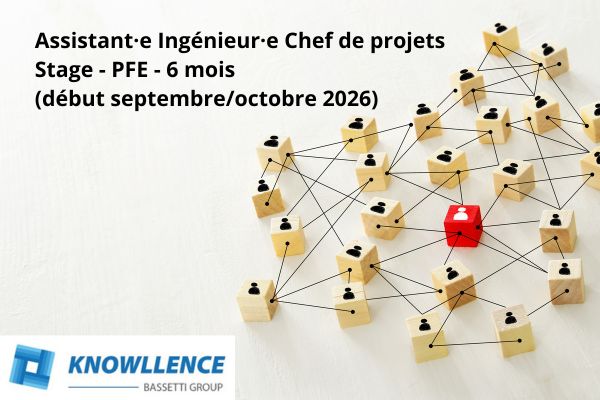 offre de Stage Assistant chef de projet  (ingénieur 6 mois)